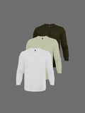 3-Pack Natural Henley