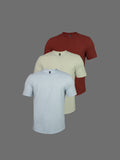 3-Pack Colorido Cuello Redondo