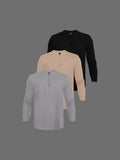 3-Pack Tonos Naturales Henley