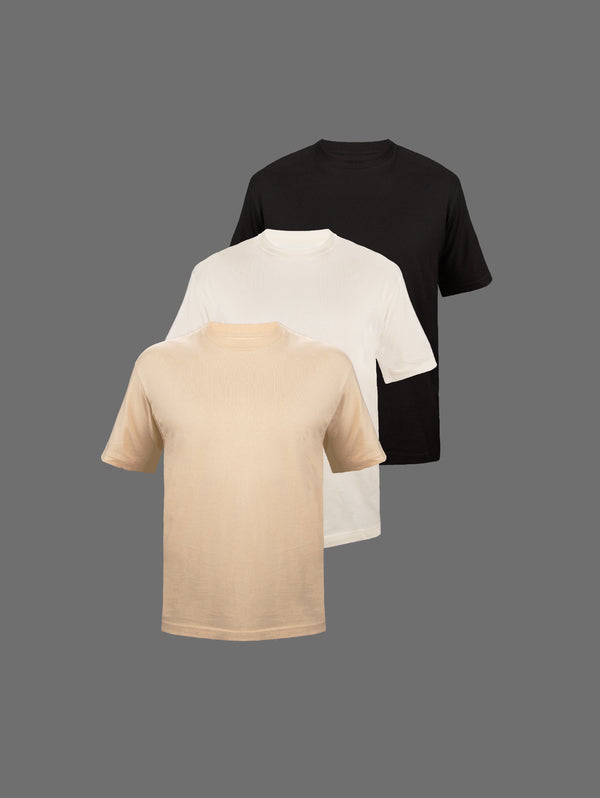 3-Pack Tonos Naturales Oversize