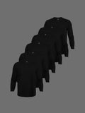 6-Pack Negro Manga Larga