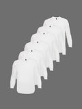 6-Pack Blanco Manga Larga