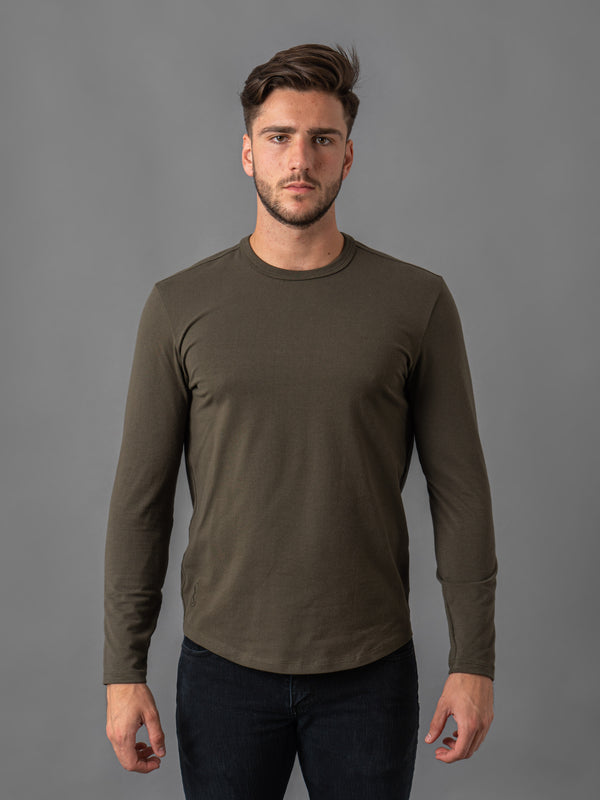 Military Green Manga larga