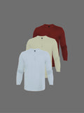 3-Pack Colorido Henley