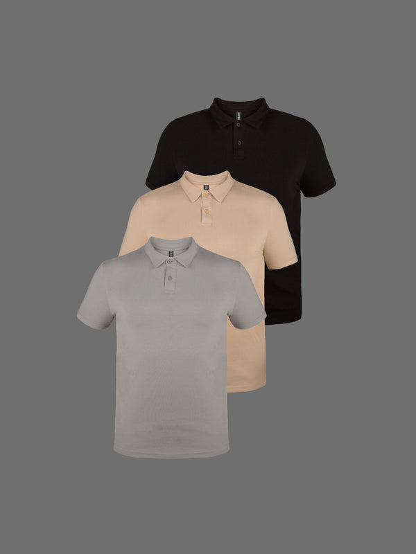 3-Pack Tonos Naturales Polo
